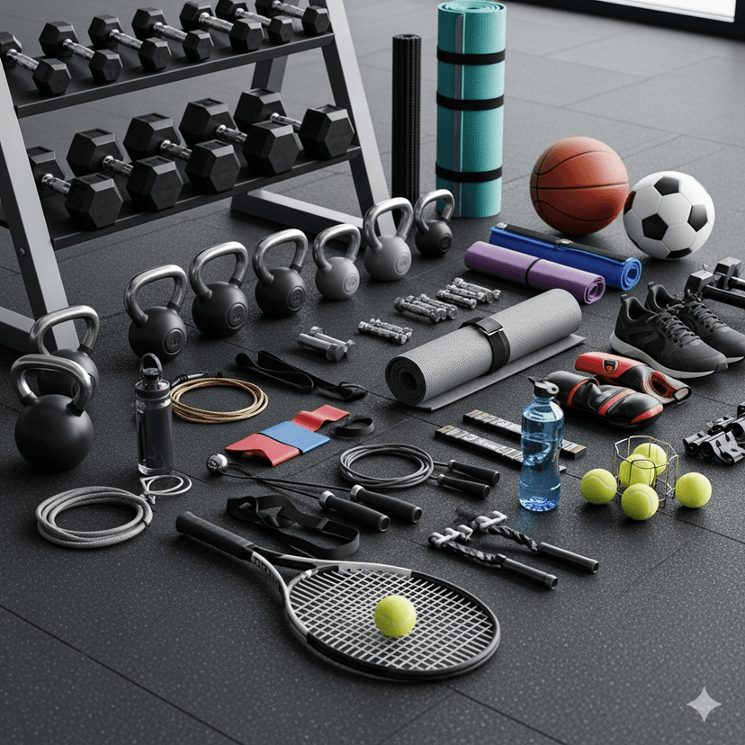 Sports gear and fitness equipment